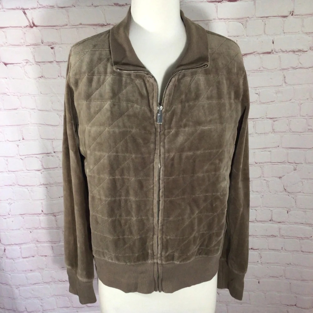 Liz & Co. Quilted Lightweight Full Zip Jacket - Size Large - Picture 2 of 8